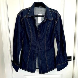 NWT Urban Revivo brand :Denim long sleeve shirt